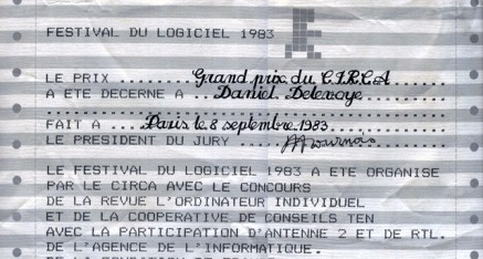 Le festival du logiciel Villeneuve-Lez-Avignon 1983